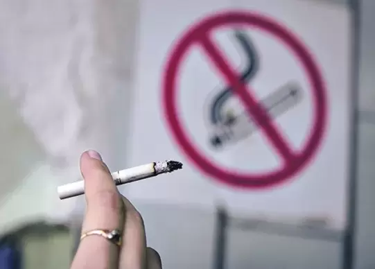 Is smoking allowed at the entrance